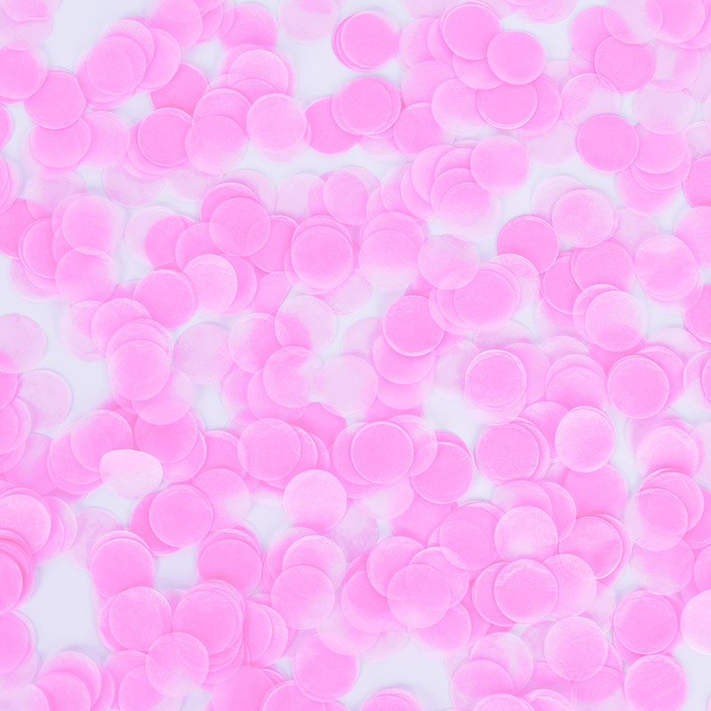 버블컨페티 [핑크] 원형지름 2.5cm / 약 30g