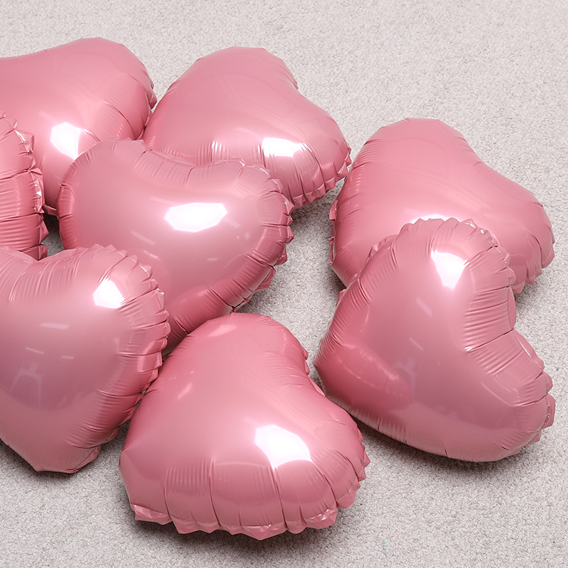 은박하트 10인치 핑크 [50장한팩] 자동실링