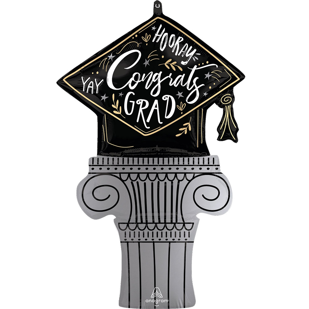 [Anagram] 은박 졸업학사모 신전기둥 55*88cm