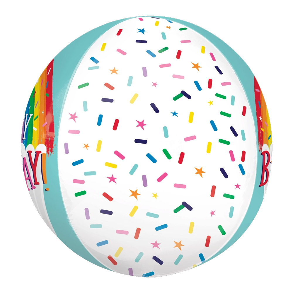 [Anagram] 은박옹브레 생일 레인보우 스파클스 40cm