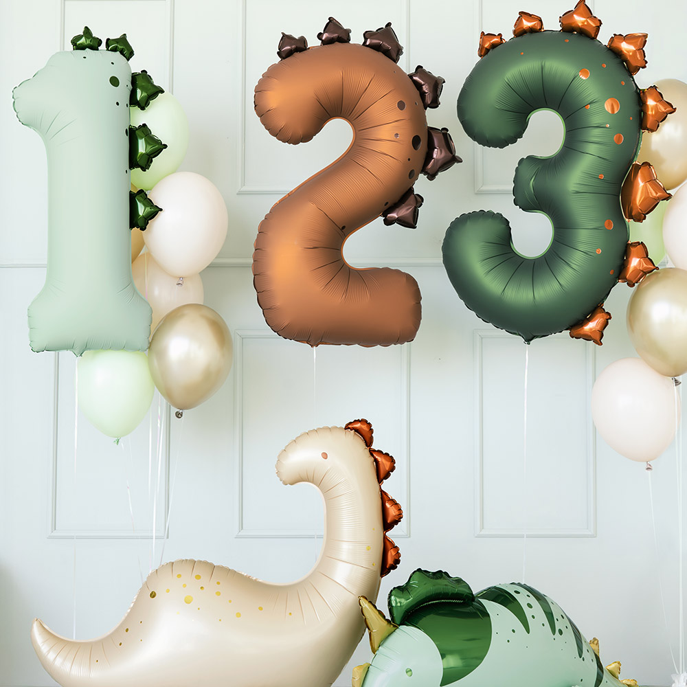 [파티데코] 공룡숫자은박2 [92cm]