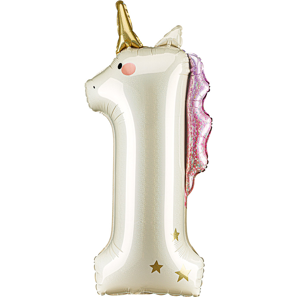 [파티데코] 유니콘숫자은박1 [93cm]