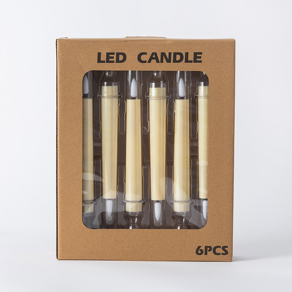 LED무드캔들 아이보리 24cm [6개입]